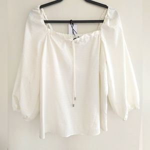 Ivory Square Neck Top Elizabeth & James